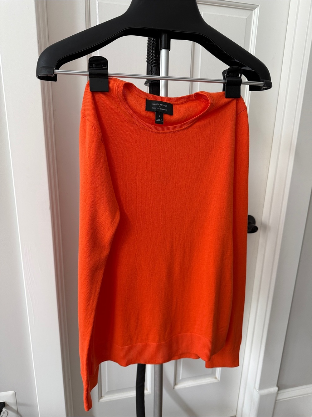 Banana Republic Orange Lightweight Crewneck Sweater